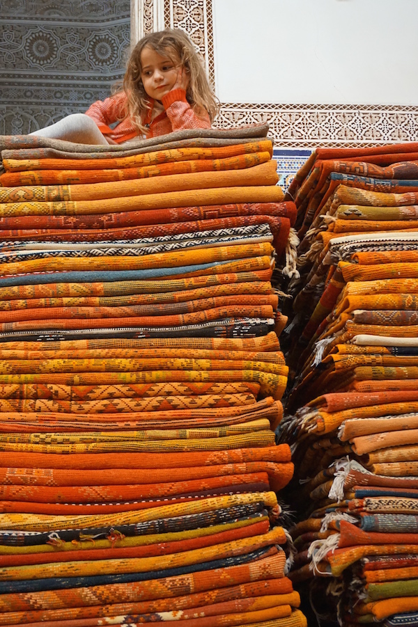 viaggio a Marrakech con i bambini tappeto