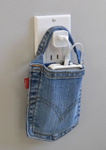 Idee davvero furbe per riciclare i jeans borsa carica i phone denim