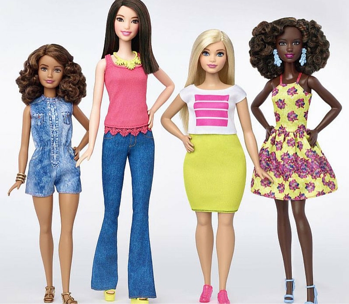 Le nuove Barbie curvy tall e petit