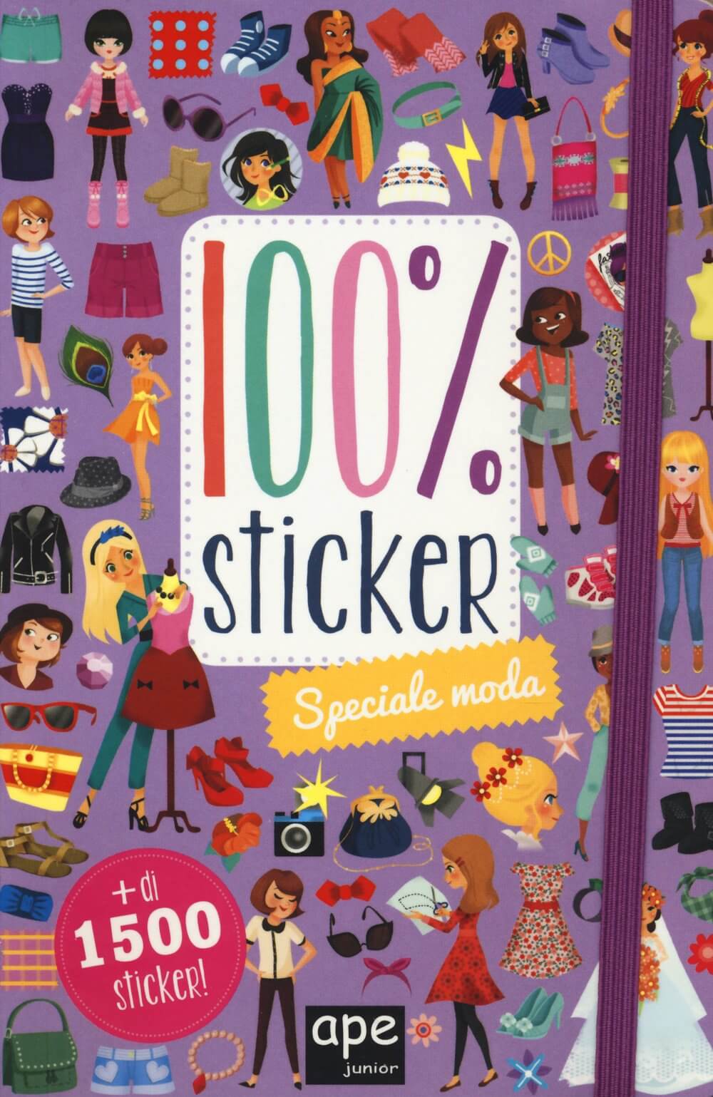 libri per piccole fashion victim 100 sticker speciale moda
