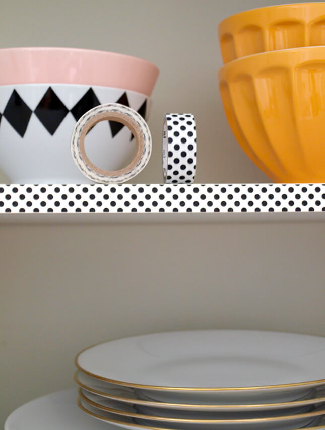 20 piccole idee furbe con il washi tape cucina 