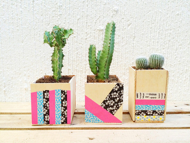 20 piccole idee furbe con il washi tape piante 