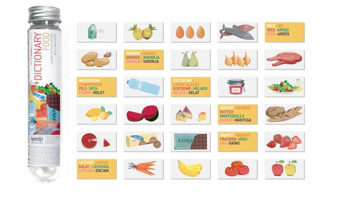 Viaggiare con i bambini micro-food-dictionary