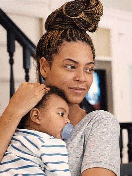 Beyonce mamma con blue Ivy
