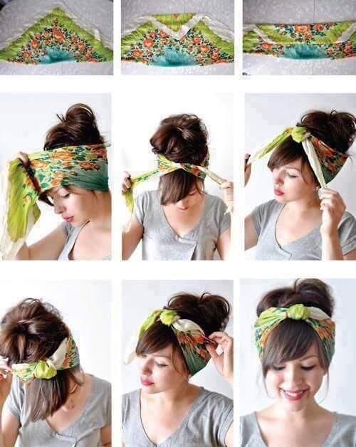 modi furbi di usare il foulard come fare il turbante 1