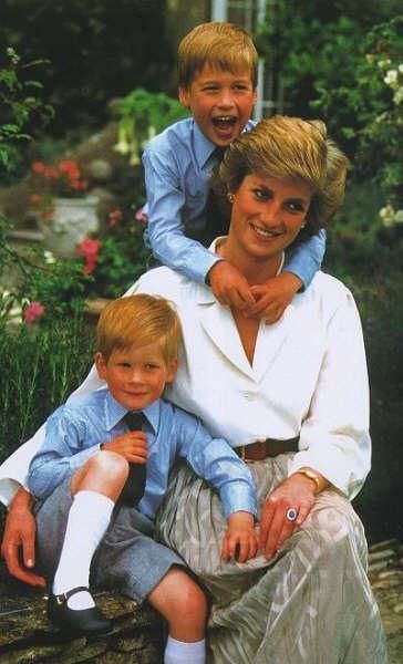 Lady Diana mamma con i bambini