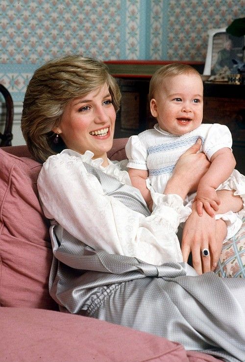 Lady Diana mamma con william