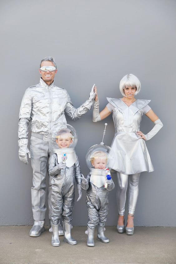 costumi di Carnevale famiglia spaziale - Zigzagmag