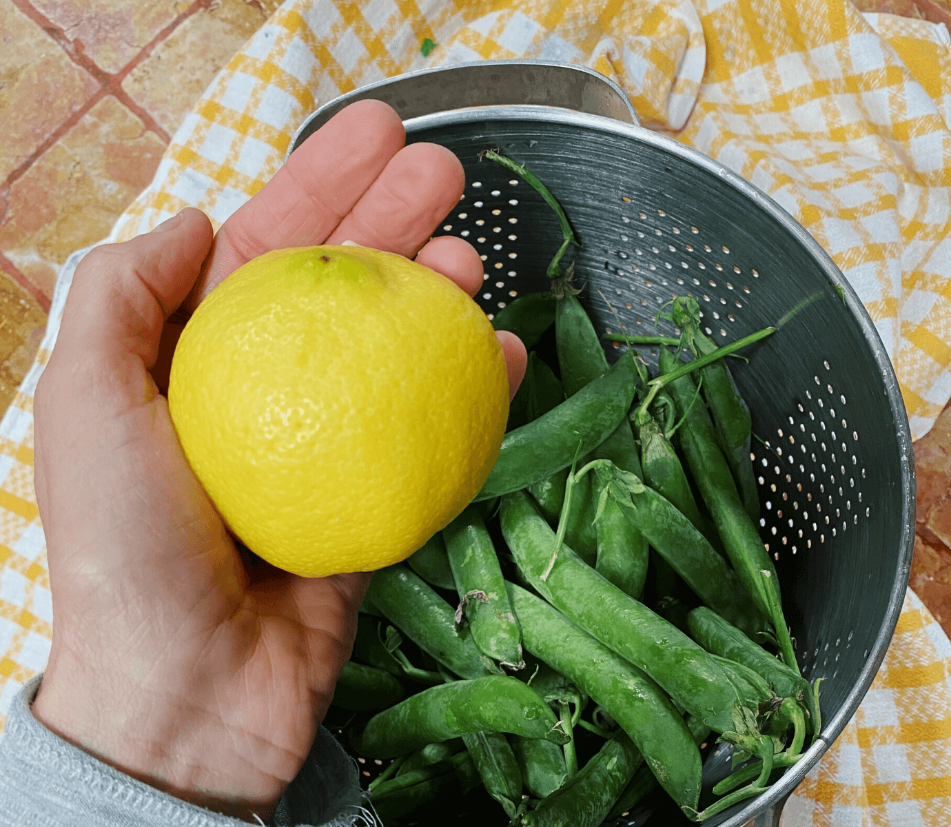 risotto piselli e limone